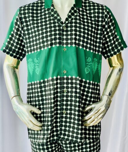 Green Printed Shirt and Short